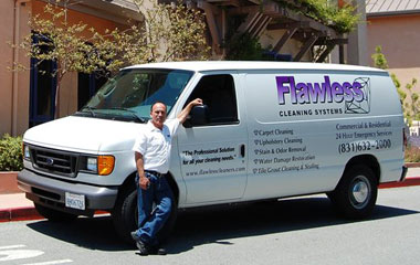 Rayond Romero Professional Cleaner and his Van